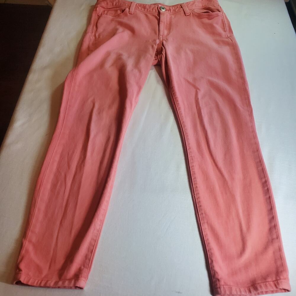 Banana Republic Womens Size 30 Coral Pink Skinny Leg Casual Pants W30